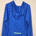 Tangerine  Women’s Athletic Athleisure Blue Neon Green Thumbholes Hood Sweatshirt Photo 5