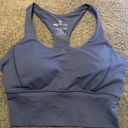 90 Degrees by Reflex Blue Longline Sports Bra Photo 0