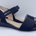 Life Stride wedge sandals navy blue women Size 7 1/2M Photo 1