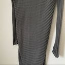 LA Made  Gray Open Waterfall Ribbed Cardigan Wrap XS Photo 5