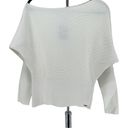 n:philanthropy  White Ribbed Off Shoulder Long Sleeve Sweater NWT size Large Photo 5