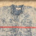 Thread and Supply  acid wash chambray button front shirt top S Photo 3