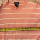 Ralph Lauren  salmon pink striped crew neck sweatshirt size medium women's Photo 2