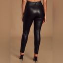 Lulus  Ellianna Black Vegan Leather High-Waisted Leggings in black size Medium Photo 5