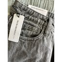 We Wore What New  The Boyfriend Short Rigid Denim Washed Gray Frayed Hem 25 Photo 5