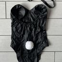 Leather Bodysuit Bunny/Mouse Costume Black Size M Photo 1