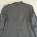 Banana Republic  Luxe Brushed Mini Dot One Button Blazer Jacket Gray Women's 6 Photo 4