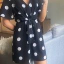 Lush Clothing Lush Black & White Tie Front Mini Dress Photo 0