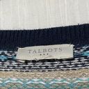 Talbots  Cardigan Button Up Long Sleeve Multiple Color Striped Sweater Medium Photo 4