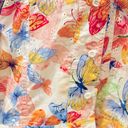 Alfred Dunner Petite Retro Multicolored Butterfly Floral Jacket Jean Lightweight 8 Petite Photo 4