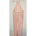 Pink Blush TJD The Jetset Dairies Women's  Pleated Skirt Halter Gown Size L Photo 4