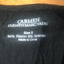 Carmen Marc Valvo Woman’s  Detailed Sleeve Size Small Black** Photo 2