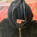 Juicy Couture y2k vintage black velour zip up track jacket Photo 1