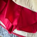 Pitaya Red Leather Mini Skirt Photo 5