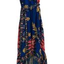 Flying Tomato NWT  off shoulder dress blue floral tropical X-Small Photo 5