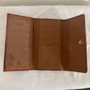 Fossil Forrest Fairy Boho  Tan Brown Suede Leather Envelope Wallet Photo 2