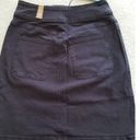 prAna  Broadway Organic  Stretch Cotton Jean Mini Skirt Onyx Black Size 0 Photo 3