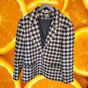 INC Classic‎ Wool  Black and White Check Front Pocket Blazer Photo 0