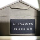 All saints Amaris Jacket Olive Green Size 6 Photo 10