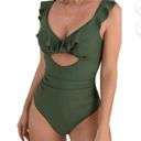 B2prity Women's Ruffled One Piece Swimsuit Cutout Tummy Control Bathing Suit Slimming Swimwear Photo 0