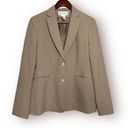 Jones Wear Vintage  Women's Tan 2-Button Front Long Sleeve Blazer size 4 Workwear Photo 0