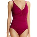 Tommy Bahama New.  Cabernet cross front swimsuit. MSRP $149. Size 10 Photo 6