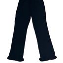 n:philanthropy N philanthropy Womens Medium Talker Pants Black Ribbed Cropped Ruffle Hem NWT Photo 2