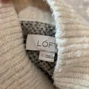 Loft  Leopard Animal Print Turtleneck Long Sleeve Pullover Sweater Beige - Size L Photo 3