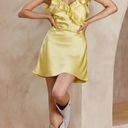 Selfie Leslie NWT  Alba Frill Trim Mini Dress Lemon size xl au 14 yellow Photo 3