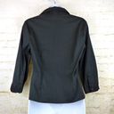 Cinch Opera Y2K Vintage Button Front Shirt Womens S Black Waist  ¾ Sleeves Photo 7