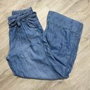 Knox Rose  Chambray Wide Leg Lyocell Pants Size S Women’s Photo 3