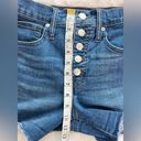 Madewell  Exposed button fly  High-Rise Denim Shorts Size 24 Photo 4