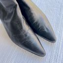 Stuart Weitzman  Black Leather Heeled Booties Size 8 Photo 4