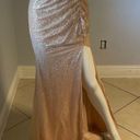 Cinderella Divine Women’s formal sparkly dress size 4
Brand is 
Rose gold color Photo 9