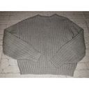 belle du jour Nwt  Size Medium Women's Grey Cable Knit Chunky Sweater Photo 5