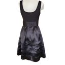 White House | Black Market  Fit & Flare Silk Cocktail Dress Black Size 0 EUC Photo 3