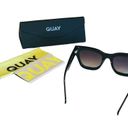 Quay NEW  Australia By The Way Women's SUNGLASSES Black Gold Oversized Square Photo 5