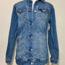 LuLaRoe  Jaxon denim embroidered denim jean jacket southwestern size medium long Photo 0