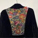 Ania. A Velvet Sheer Cardigan Medium Floral Paisley Boho Whimsigoth Lagenlook Black Photo 8