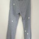 Sundry Grey White Embroidered Daisy Floral Drawstring Sweatpant Joggers Photo 9