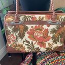 Bueno Vintage 90s  Floral Tapestry Braided Shoulder Strap Tote Handbag Purse Photo 1