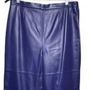 Terry Lewis  Pants Womens 14 Purple Leather Skinny Classic Luxuries Rockstar Edgy Photo 2