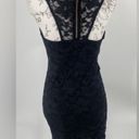 None Black lace cutout mini dress, bodycon, sleeveless size‎ large Photo 1