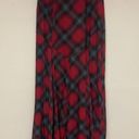 Kimchi Blue  Women's Plaid Red Long Skirt High Waist Photo 5