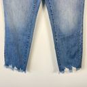 Good American NWT  Good Vintage Jeans Distressed Frayed Hem Sharkbite Straight 27 Photo 3