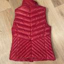 Talbots  Cherry Red Down-Filled Full Zip Puffer Vest Size S Small Petite Cozy Photo 4