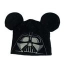 Disney  Parks Star Wars Darth Vader Mickey Ears Knit Black Beanie Hat Cap OS Photo 0