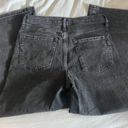 Banana Republic  High Rise Wide Leg Cropped Jeans in Washed Black Size 28 Photo 2