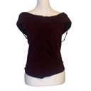 Free People  maroon knit off-the-shoulder crop top size L NWT Photo 1