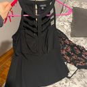 Torrid Sleeveless Dressy Black Peplum Shirt  Photo 0